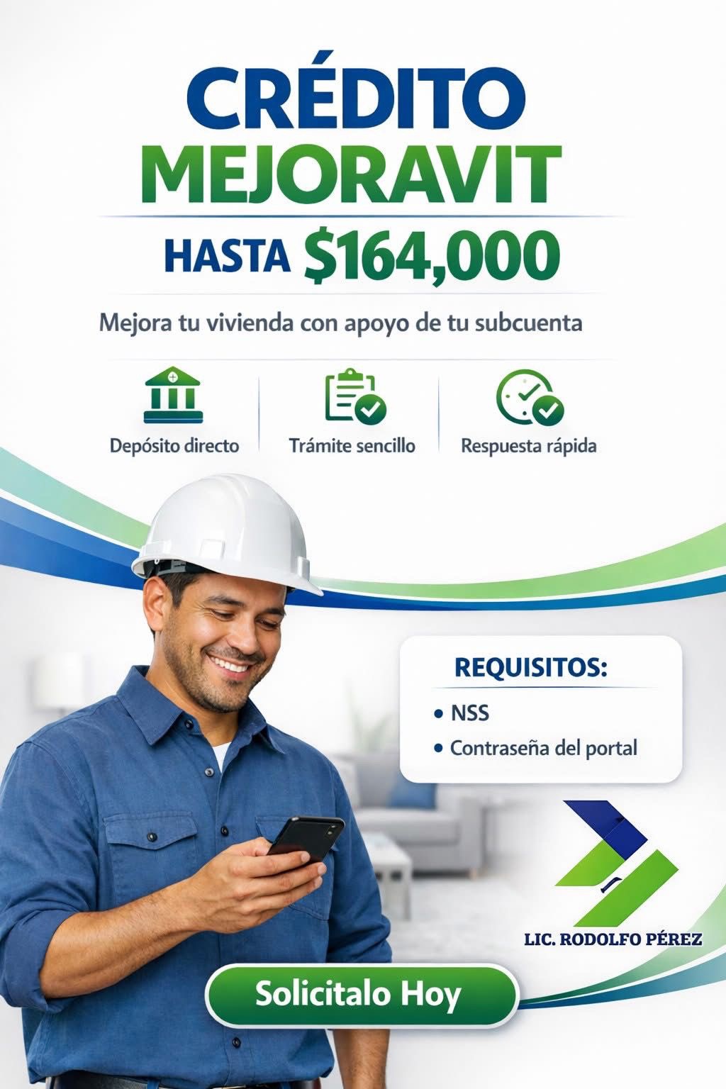 Flyer de crédito Mejoravit